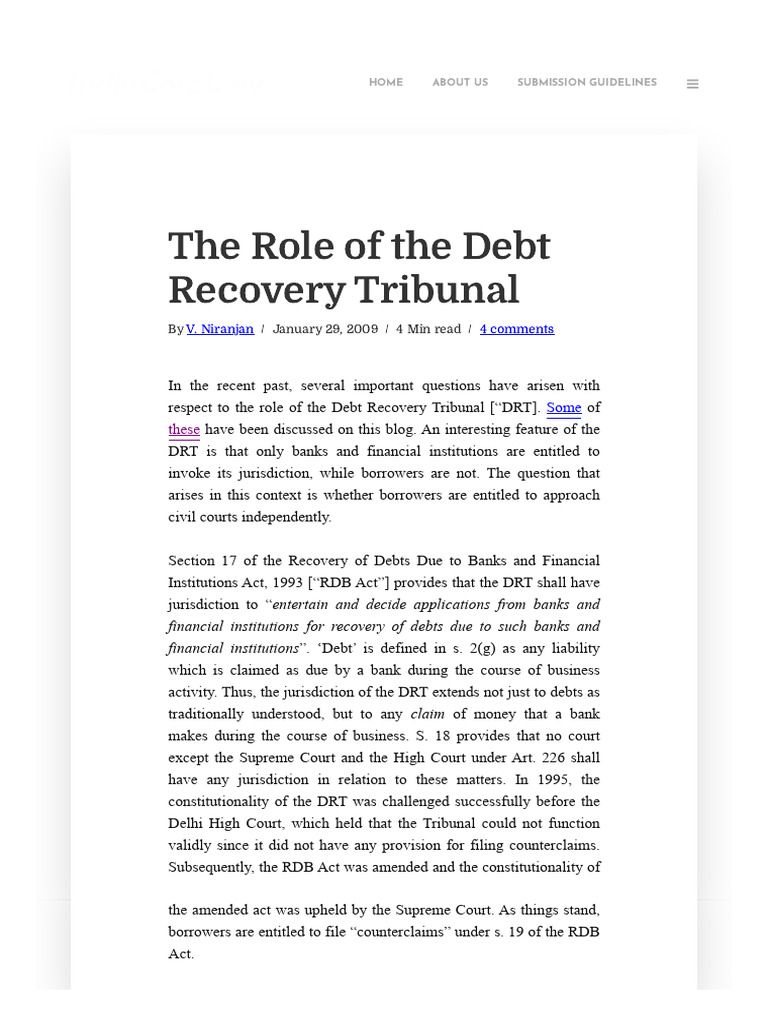 Borrowers' Rights vs. DRT Jurisdiction | PDF | Lawsuit | Arbitration
