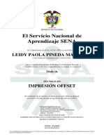 El Servicio Nacional de Aprendizaje SENA: Leidy Paola Pineda Martinez