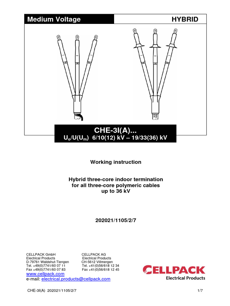 MV End Termination Instruction | PDF | Wire | Electromagnetism