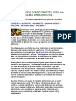 Vários Artigos Sobre Diabetes, BANANA VERDE, Insulina, Glicemia, [1]..