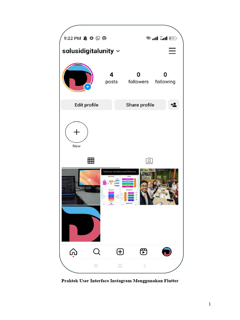 UTS Mobile: UI Instagram dengan Flutter | PDF