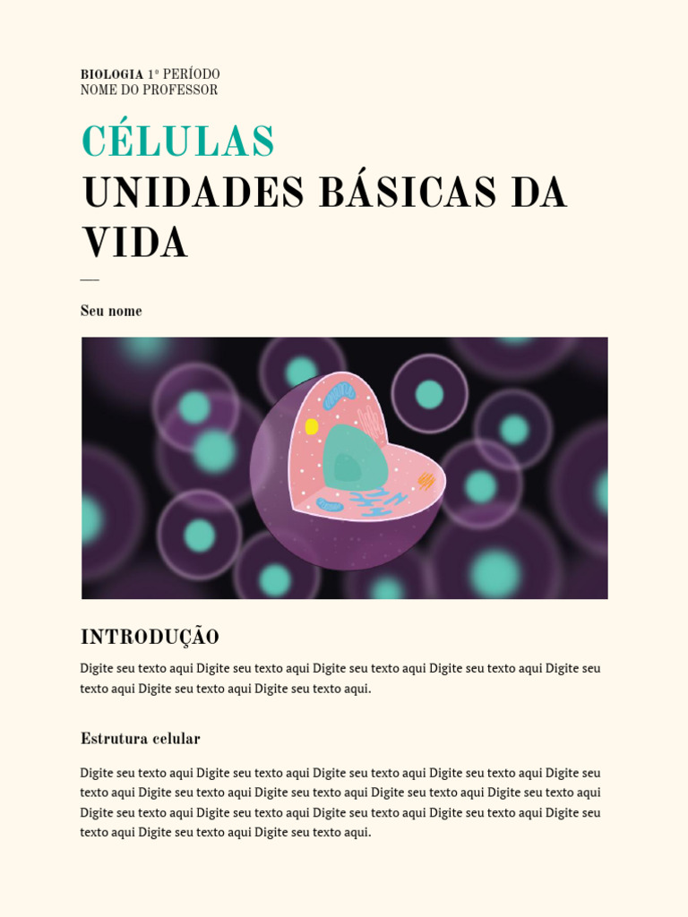 Modelo De Trabalho Escolar Pdf