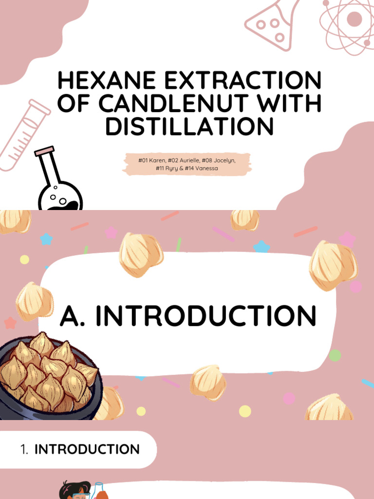 Hexane Extraction of Candlenut With Distillation PDF Solvent