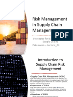 Risk - Management - in - SUPPLY CHAIN MANAGEMENT