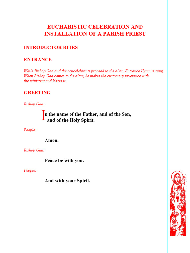 Intallation Rites Only | PDF | God The Father | Catholic Church