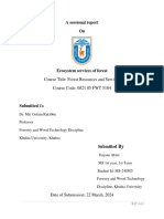 A Sessional Report On: Course Title: Forest Resources and Services Course Code: 0821 05 FWT 5104