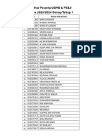 Daftar Peserta OSMB PKBJJ Masa 2023.2024 Genap Tahap 1