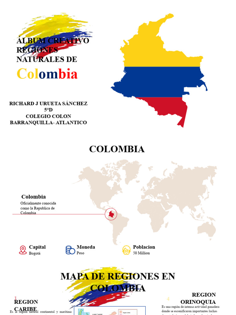 Regiones Naturales de Colombia: Guía Completa | PDF | Colombia | Isla