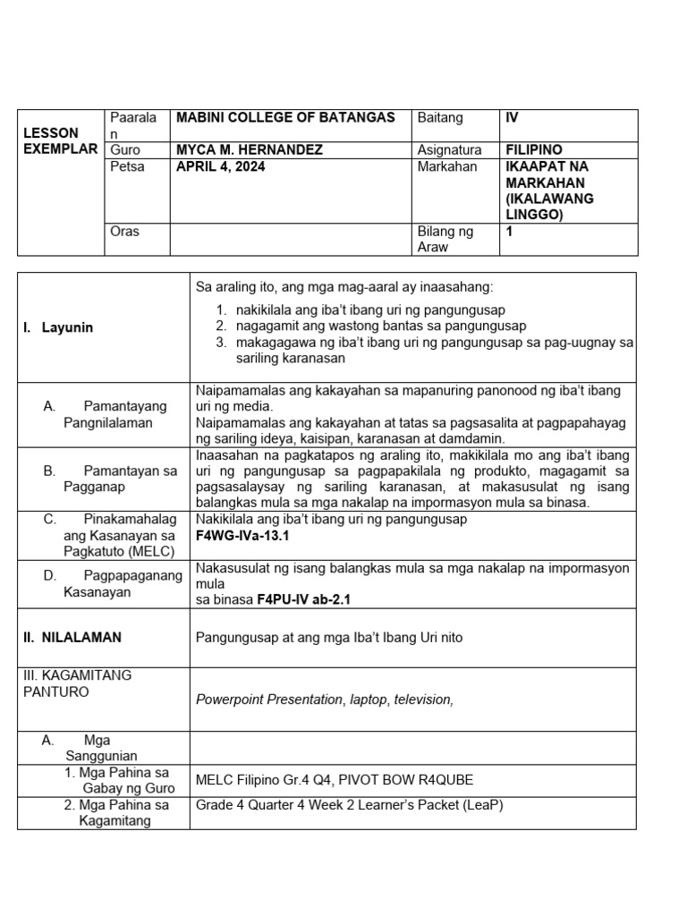 Filipino Demo | PDF