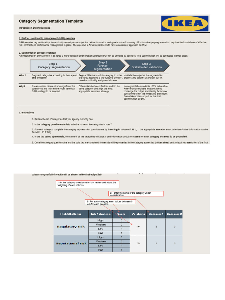 Digital Category Segmentation Template | PDF | Risk | Image Segmentation