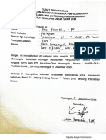 Surat Pendaftaran KPPS Nova Karantika