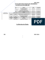 Calendrier Des Examens Theoriques Des l2 Rattrapage 2024