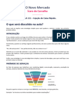 (RESUMO AULA 111) - Injeção de Caixa Rápido