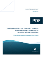 Do Monetary Policy and Economic Conditions Impact Innovation? Evidence From Australian Administrative Data