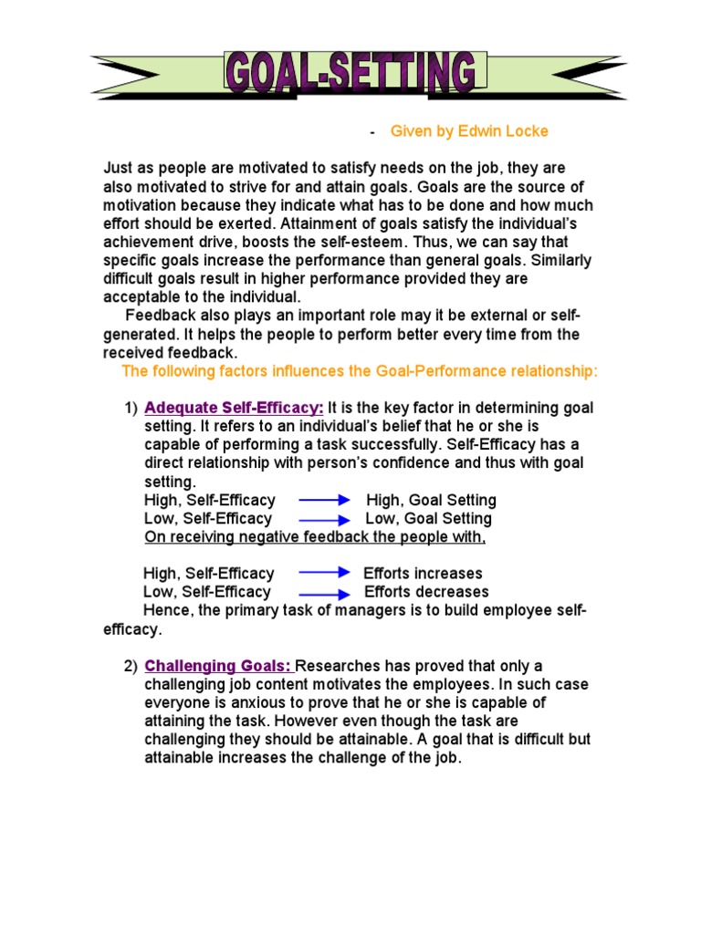 Goal-Setting and Motivation Strategies | PDF | Reinforcement | Goal