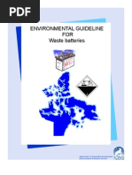 Environmental Guideline FOR Waste Batteries: Department of Sustainable Development Environmental Protection Service