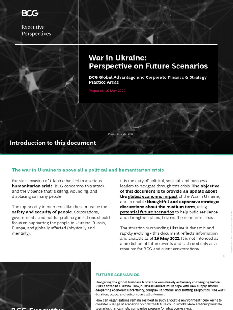 BCG Executive Perspectives Future Scenarios 16may2022 | PDF | Climate ...