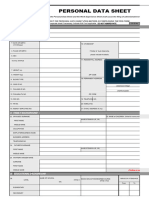 CS Form No. 212 PDS 2017 Revised