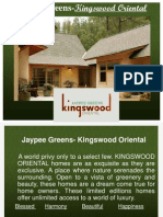 Kingswood Oriental Jaypee Villas Noida 9811 822 426 Residential Projects in Noida