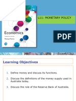Lecture 11 Monetary Policy