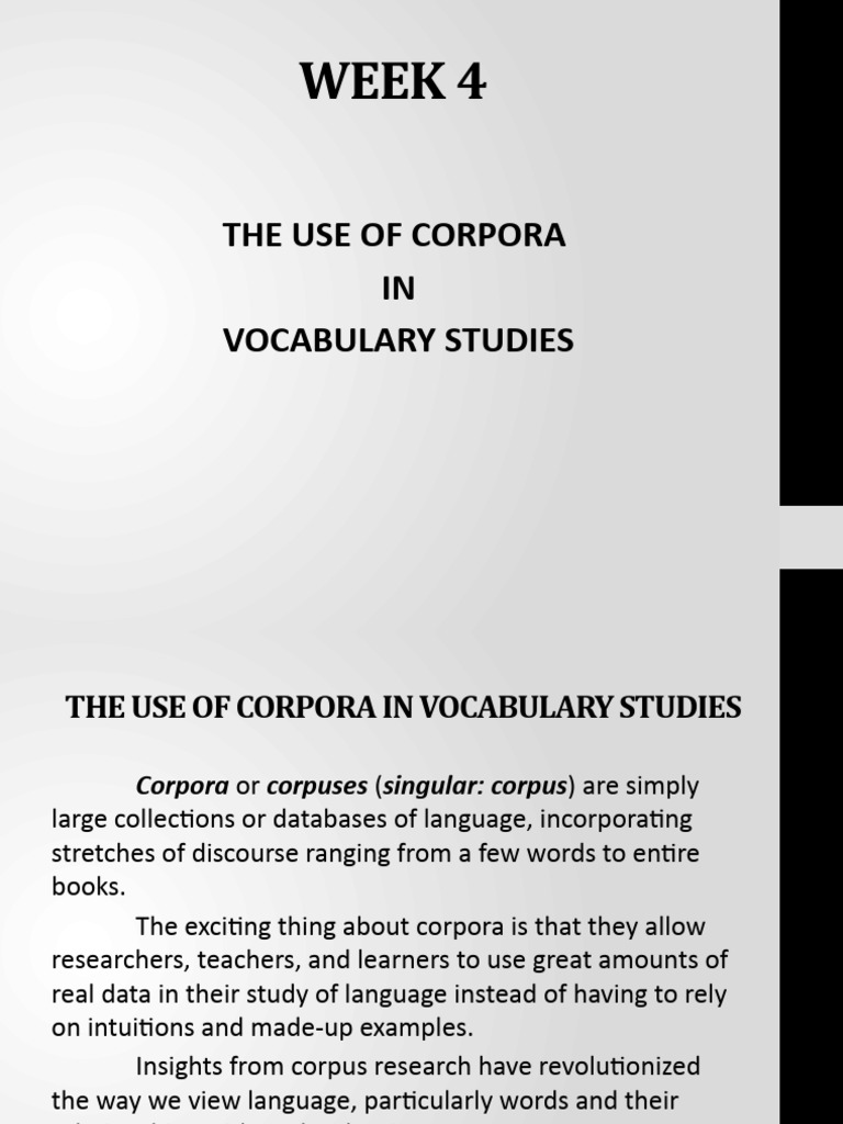 Week4 VT | PDF | Word | Vocabulary