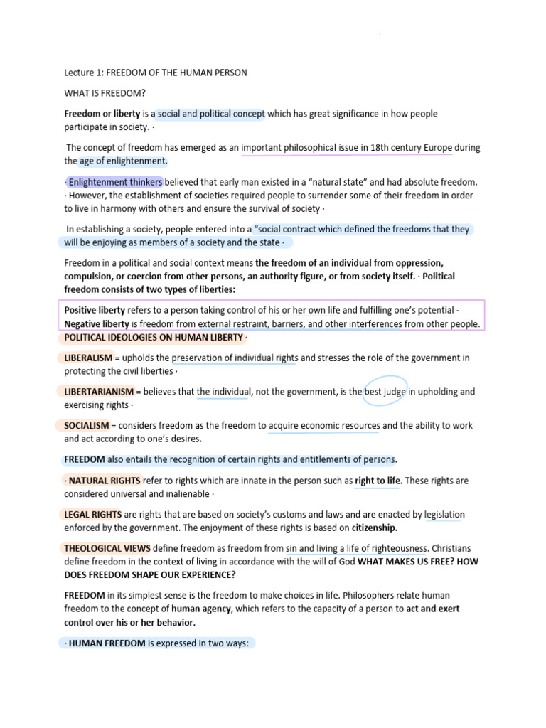 Philosophy 2nd Quarter | PDF | Liberty | Free Will