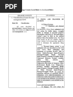 Orange County Local Rules vs LA Local Rules
