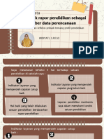 AKSI NYATA Rapor Pendidikan Sebagai Sumber Data Perencanaan