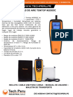 Datasheet Monitor de Calidad de Aire Temtop m2000c