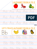 Let’s Trace Alphabet From a to z