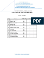 CEKLIST PENGUMPULAN BERAS IPS