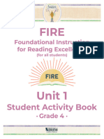 Grade 4 Unit 1 Fire Student Activity Book