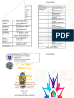 Program District Meeting