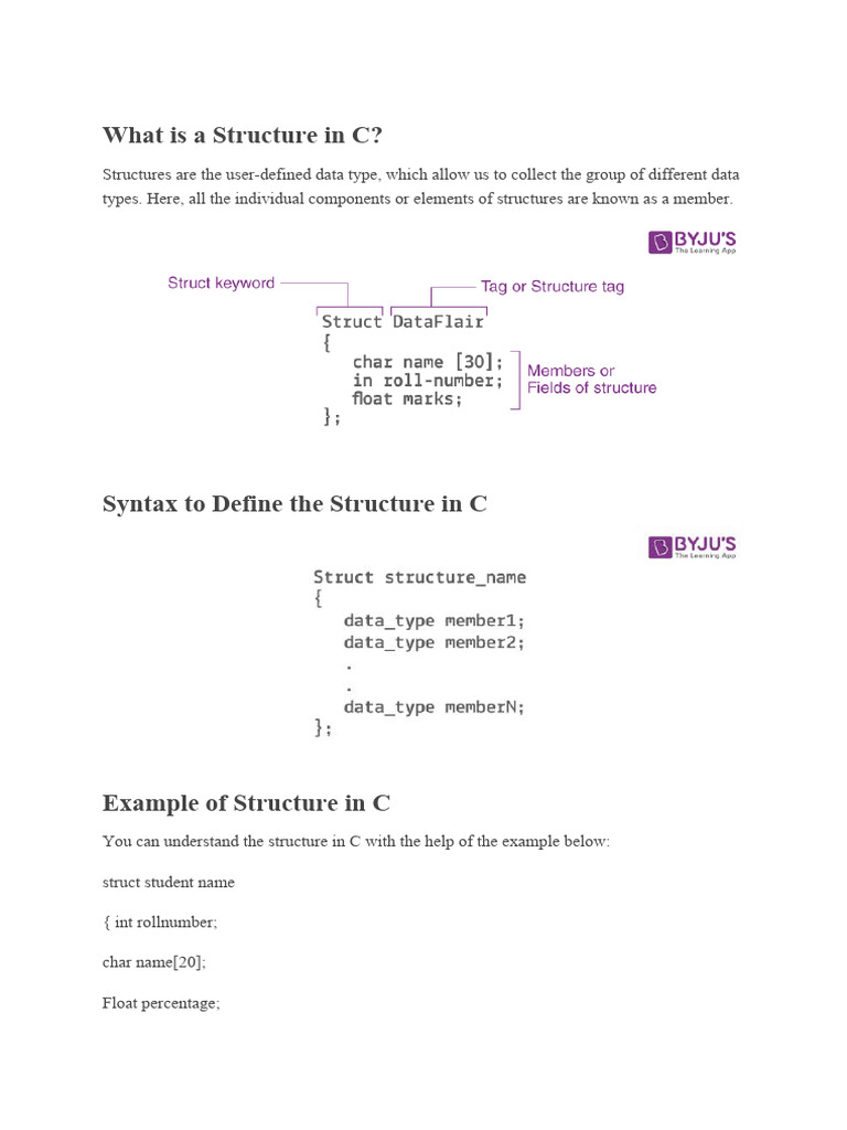 Structure And ENUM In C PDF Computer Engineering Computer Programming Structure and enum in c pdf computer engineering computer programming