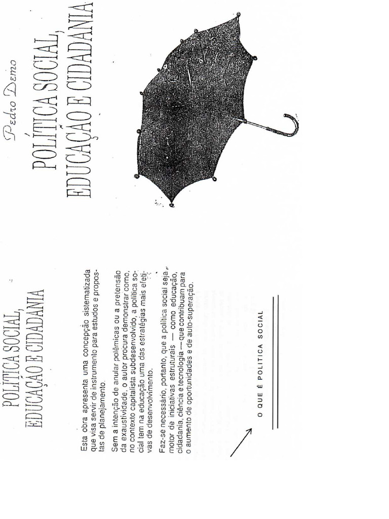 Texto+Para+28.02+ +O+Que+e+Política+Social+ +Pedro+Demo | PDF