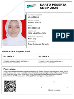 Kartu Peserta SNBP 2024: 424101000 Nurul Anisa 0054283610 Sma Negeri 4 Sigi Kab. Sigi Prov. Sulawesi Tengah