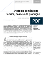 A Aparição Do Demônio Na Fábrica, No Meio Da Produção: Resumo: Unitermos