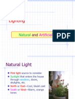2 - Lighting - (Types of Lights - Natural and Artificial)