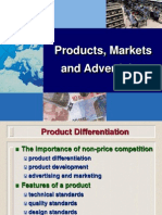 Products, Markets and Advertising
