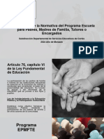 Socialización Normativa Escuela para Padres, Madres, Tutores y o Encargados (GE), 2024 Año de Morazán