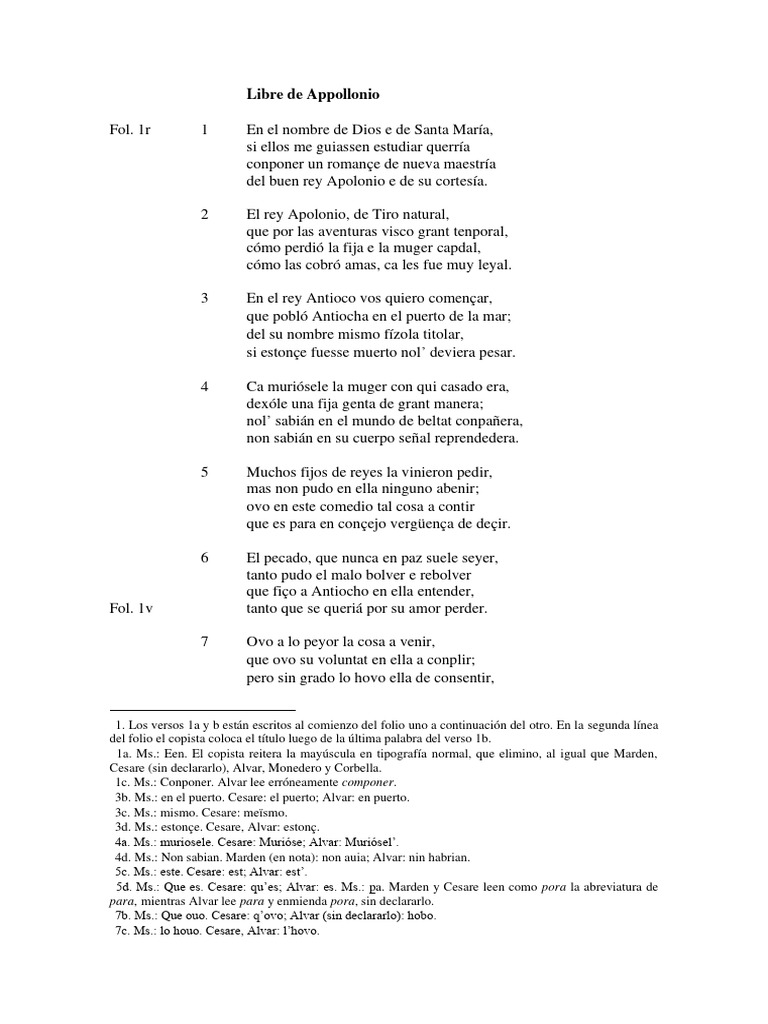 Libro de Apolonio | PDF