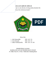 Akidah (Makalah Adab Membaca Quran & Berdoa)