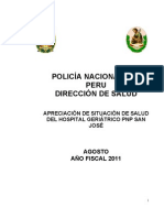 Análisis de situación de salud del Hospital Geriátrico PNP San José