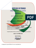 Certificado de Tito Apaza Alexander