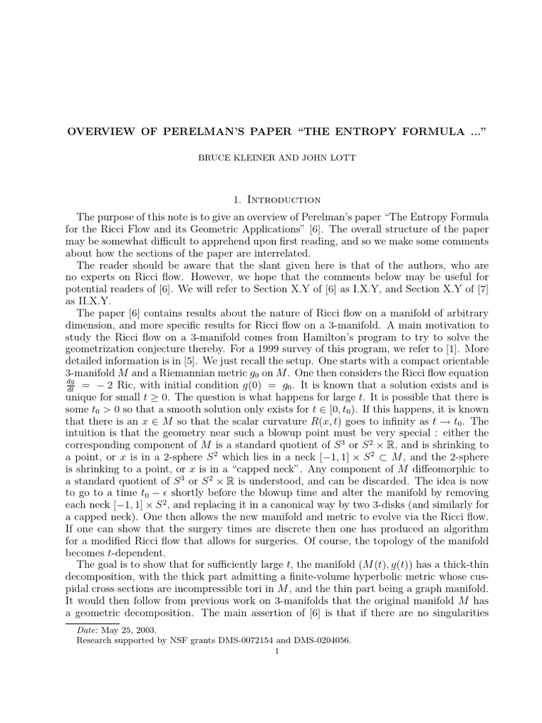 Overview 061003 pdf manifold mathematical analysis