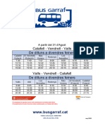 Calafell Vendrell Valls A Partir Del 31.08.201