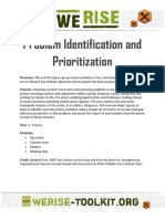 Problem Identification and Prioritization