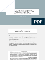 REDAÇÃO DISSERTATIVA-ARGUMENTATIVA