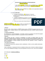 Contrato de Prestação de Serviços - Distrato