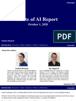 State of AI Report 2020 - OnLINE